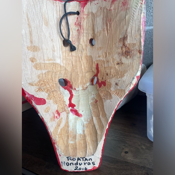 Red Wild Pig Mask - Picture 3 of 3